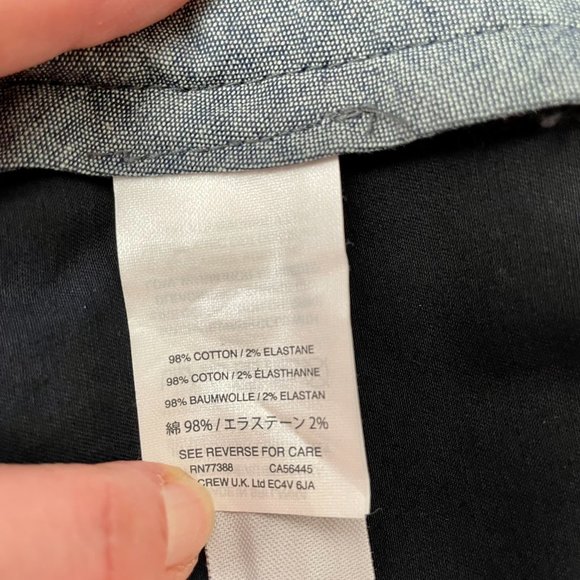 New Men's J. Crew 9" Stretch Chino Shorts, Navy Blue, Size 38 - Picture 6 of 7